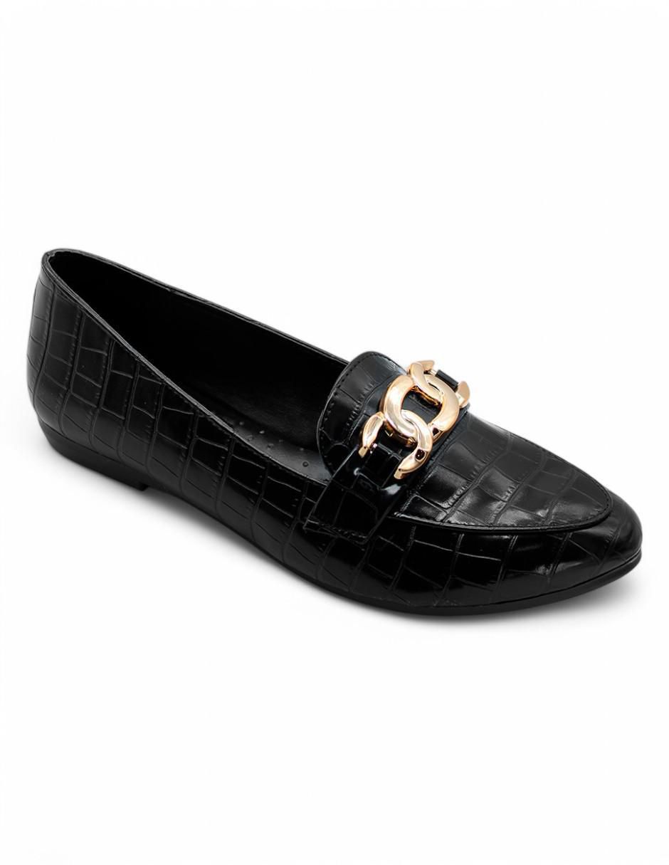 Mocasín de charol para mujer