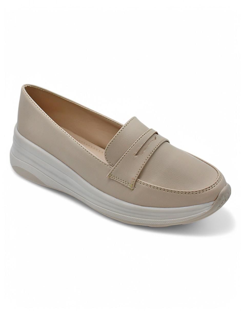 Mocasín Rbvegano de piel para mujer
