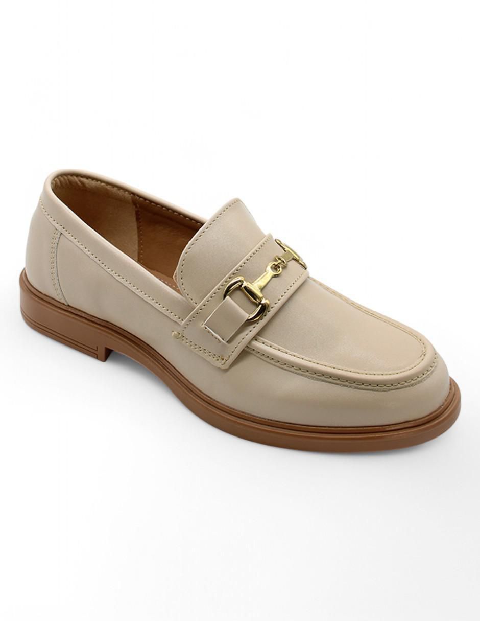 Mocasín Rbvegano de piel para mujer