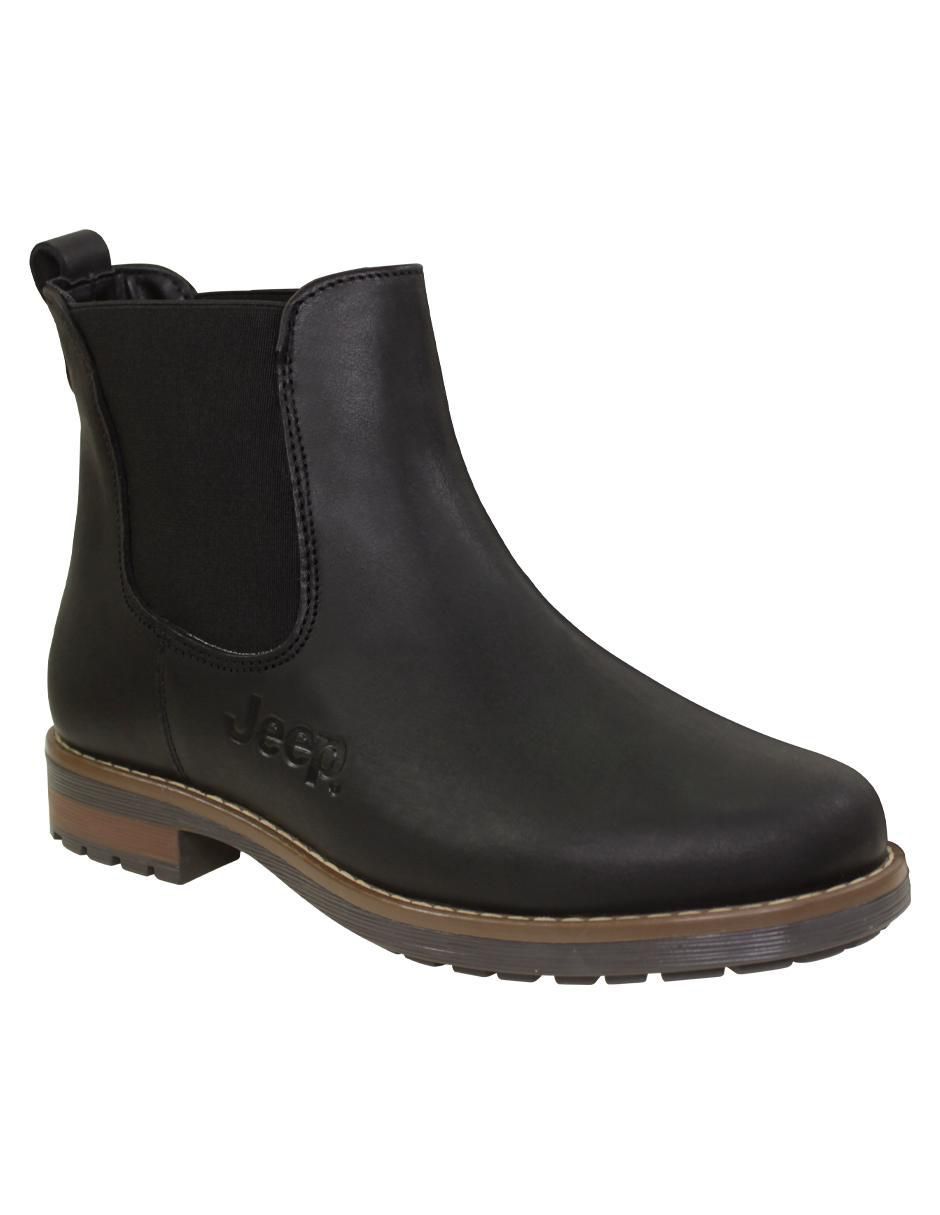 Bota al tobillo de piel para mujer
