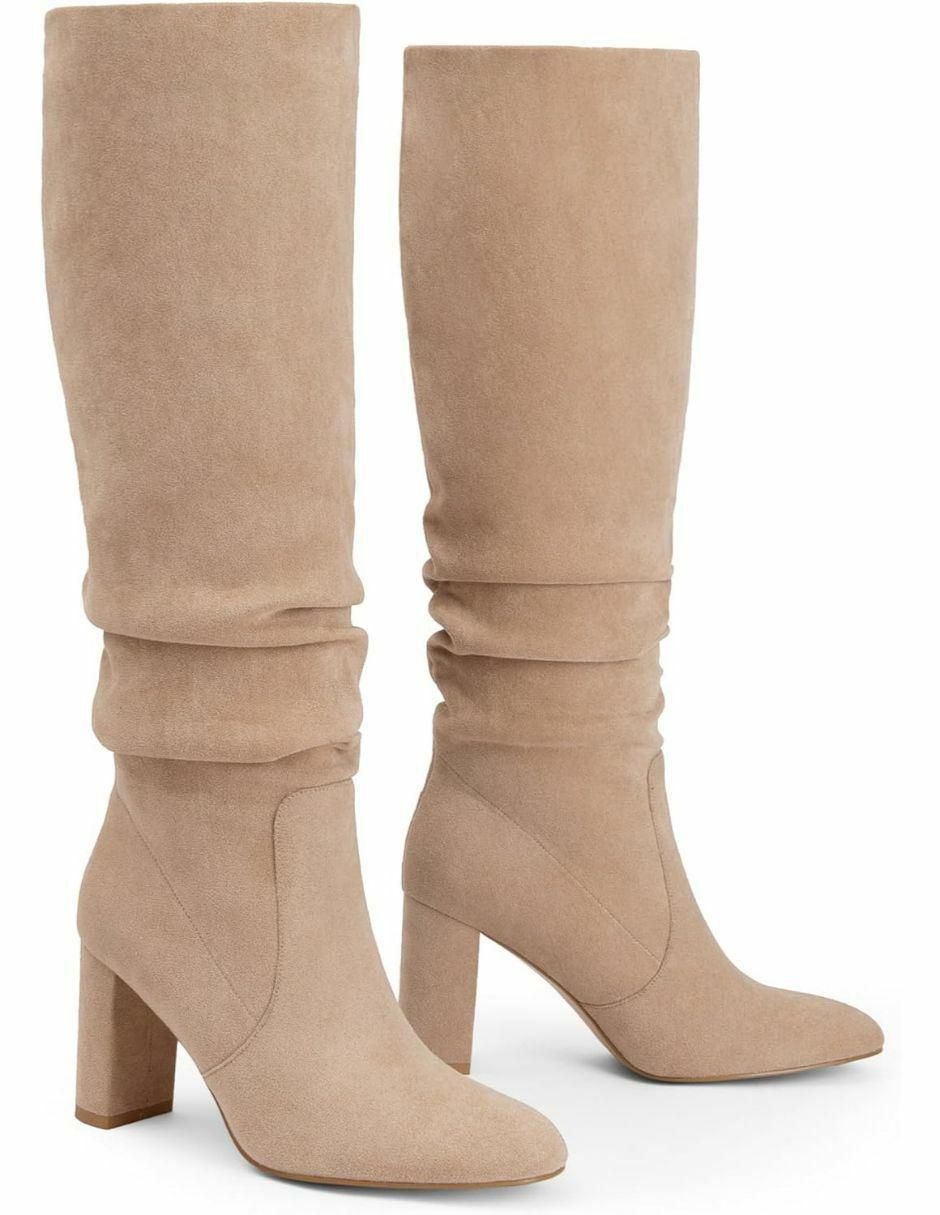 Bota abajo de la rodilla dream paris sin familia "de" gamuza "para mujer"