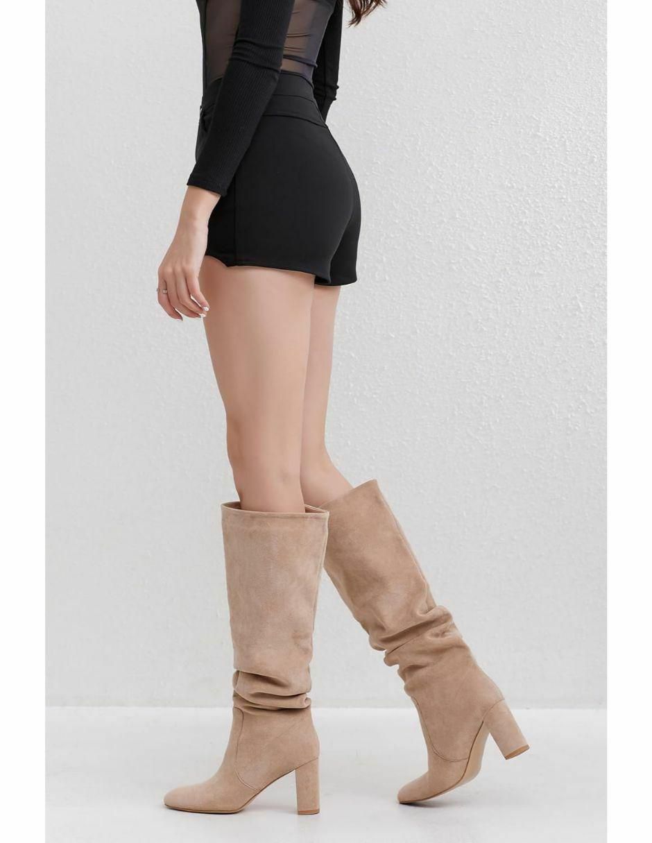 Bota abajo de la rodilla dream paris sin familia "de" gamuza "para mujer"