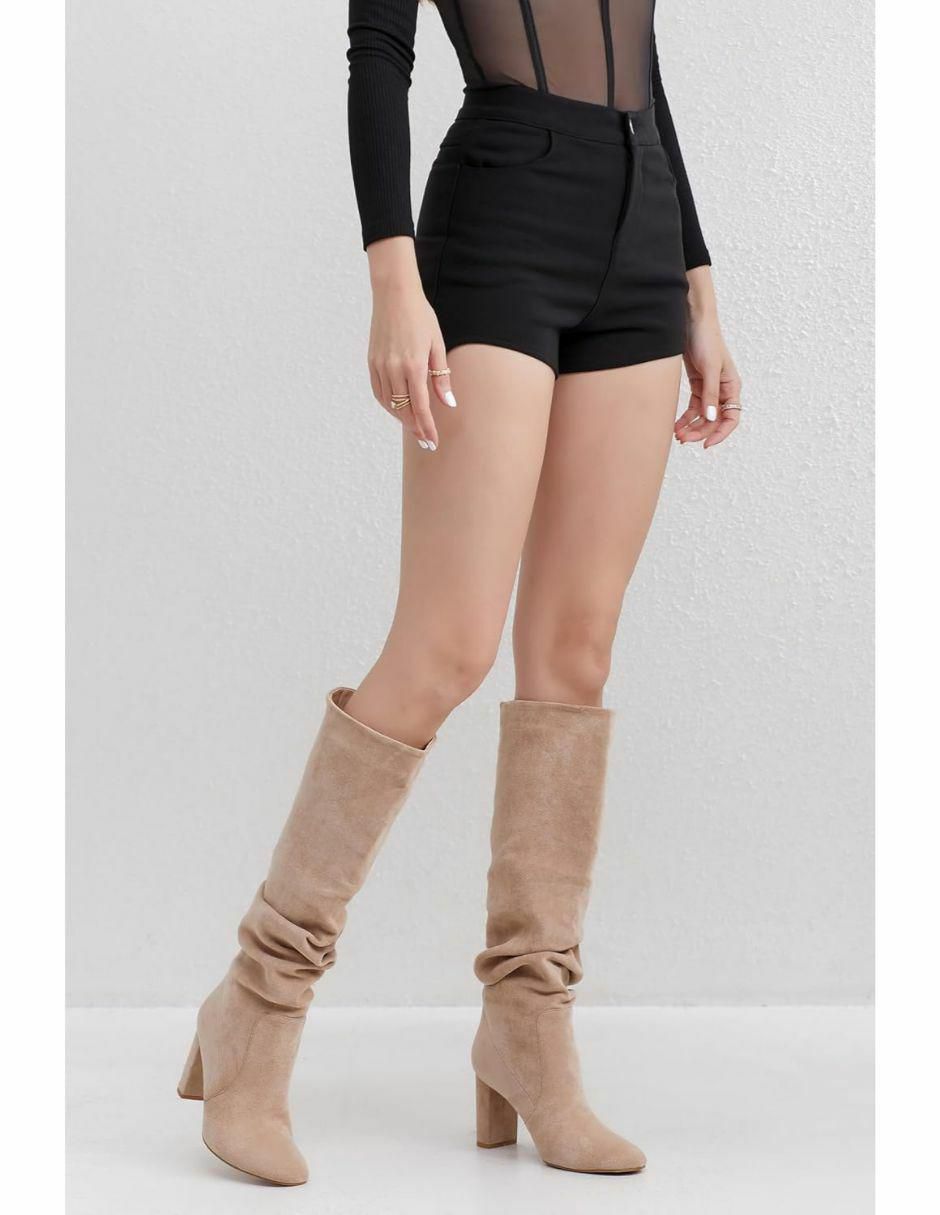 Bota abajo de la rodilla dream paris sin familia "de" gamuza "para mujer"