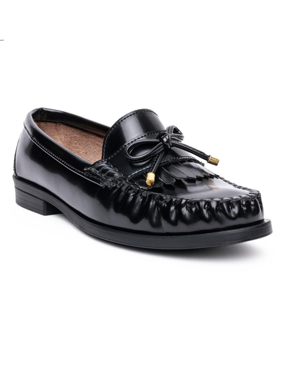 Mocasín de piel para mujer