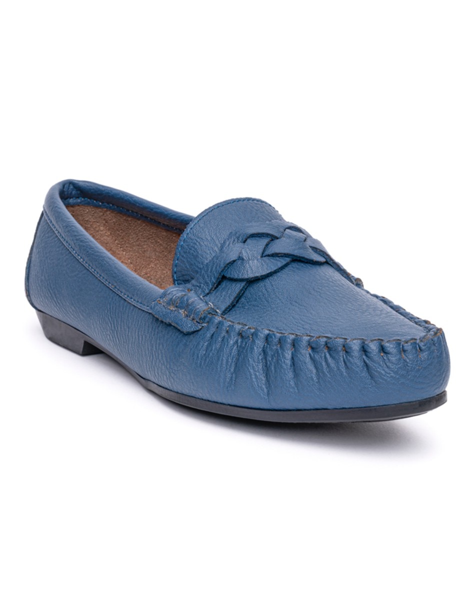 Mocasín Caly de piel para mujer