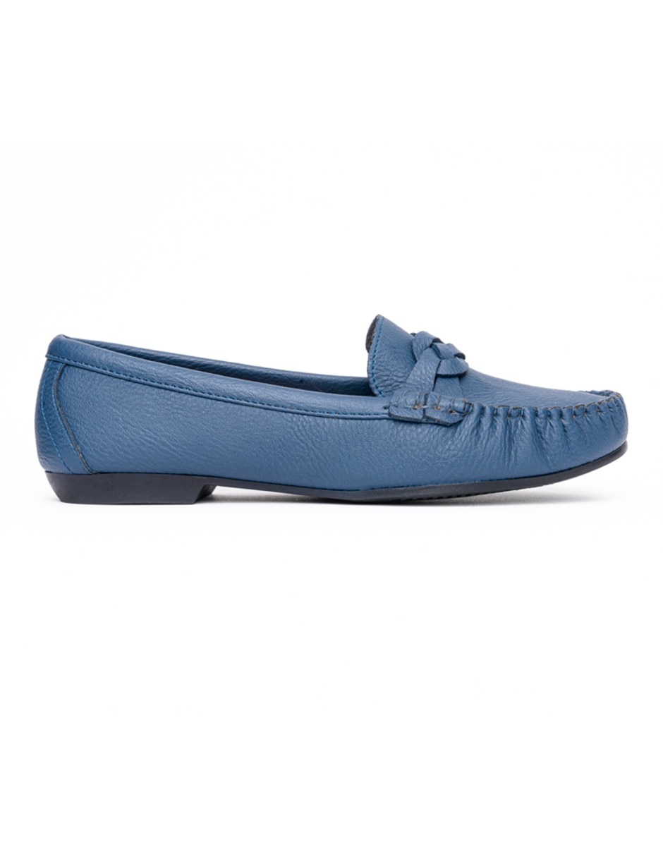Mocasín Caly de piel para mujer 2