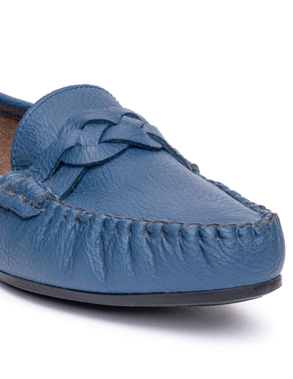 Mocasín Caly de piel para mujer 5