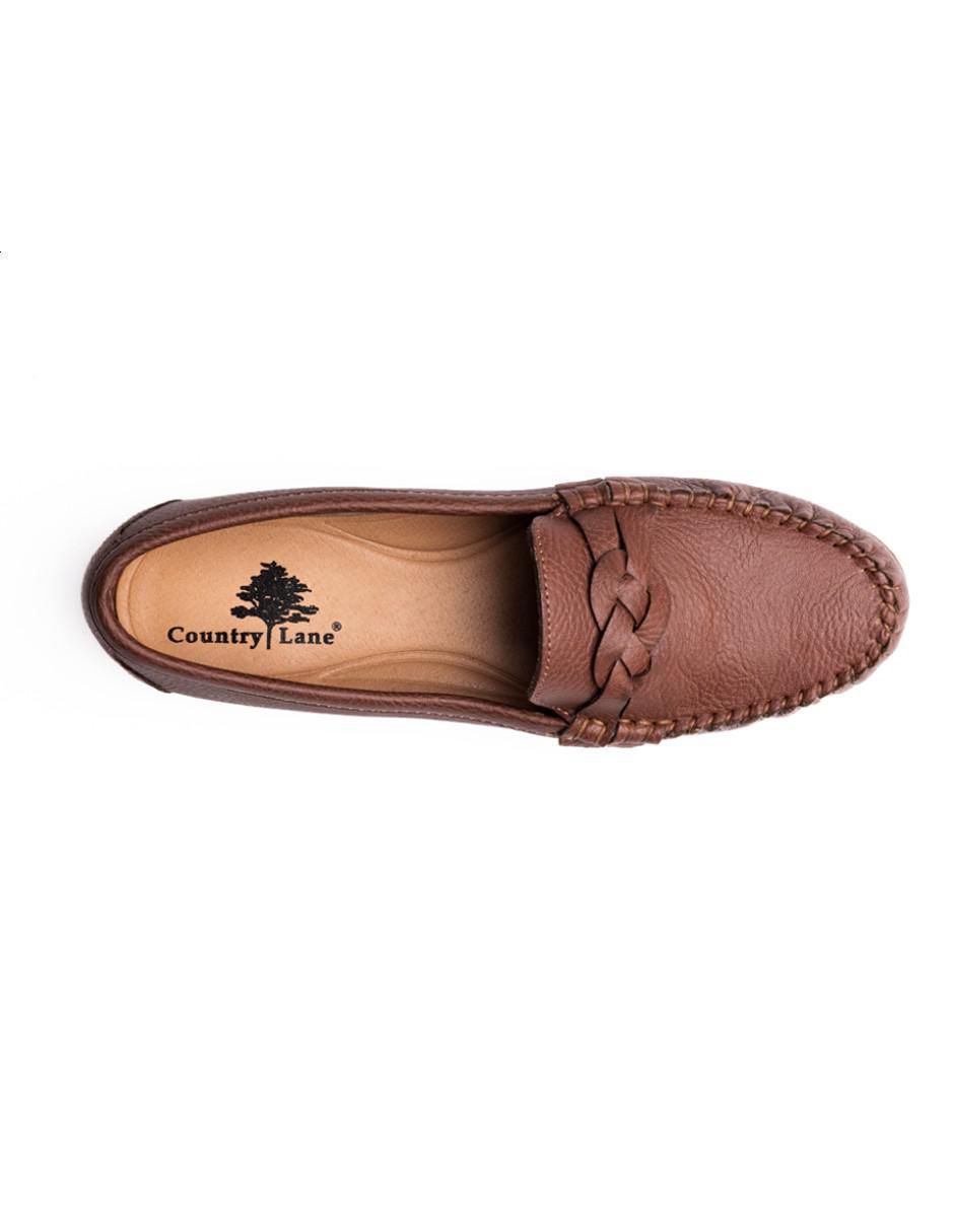 Mocasín Caly de piel para mujer 4