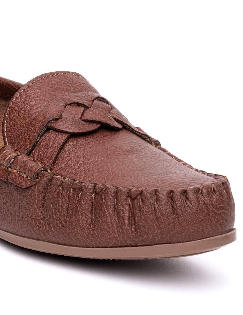 Mocasín Caly de piel para mujer 5