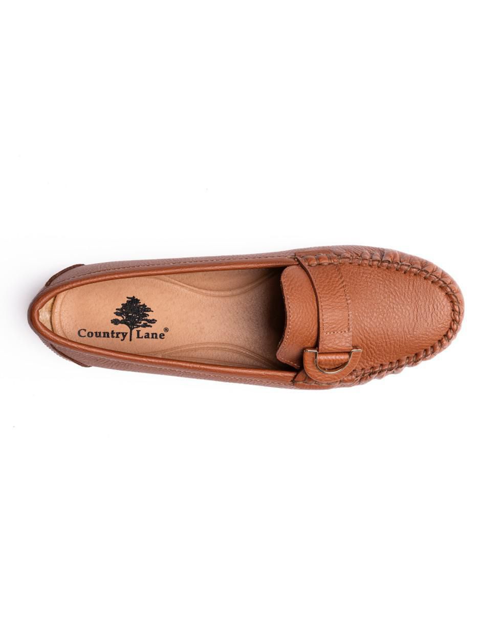 Mocasín Joan de piel para mujer 4