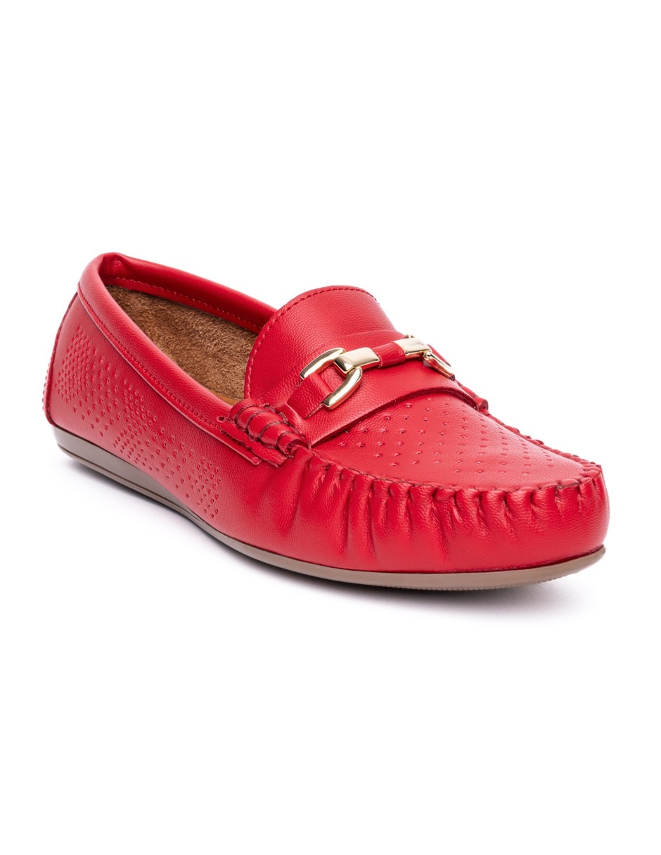 Mocasín Lucy de piel para mujer