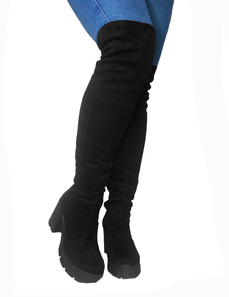 Bota arriba de la rodilla Biker Andromeda para mujer 2