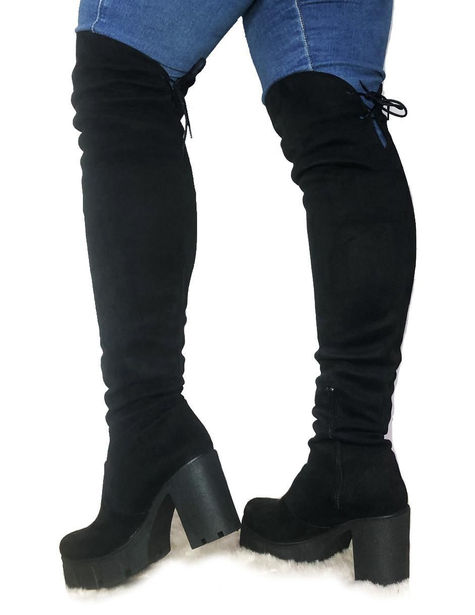 Bota arriba de la rodilla Biker Andromeda para mujer 5
