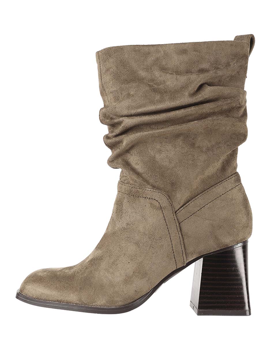 Bota cowboy media pierna para mujer
