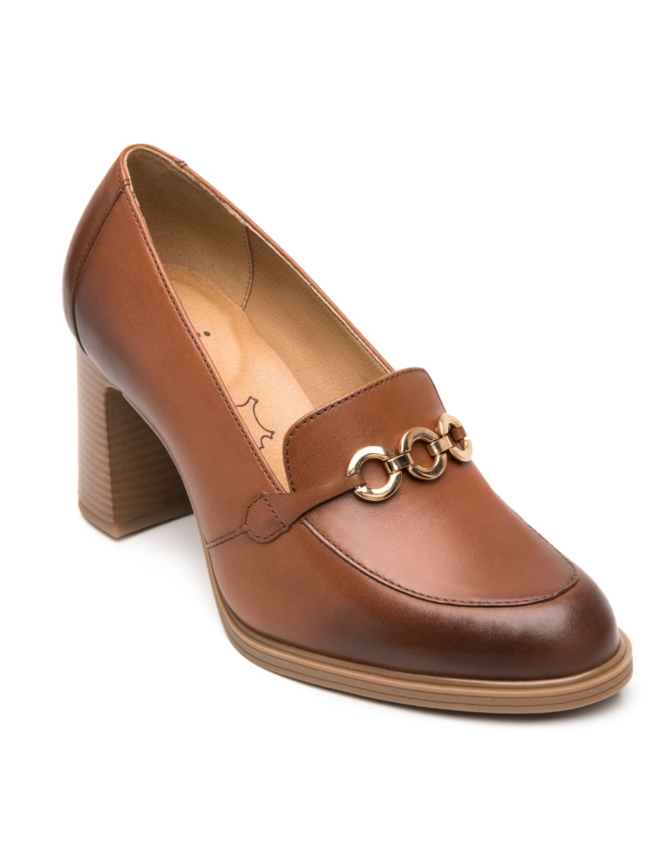 Zapatilla de piel Semivestir