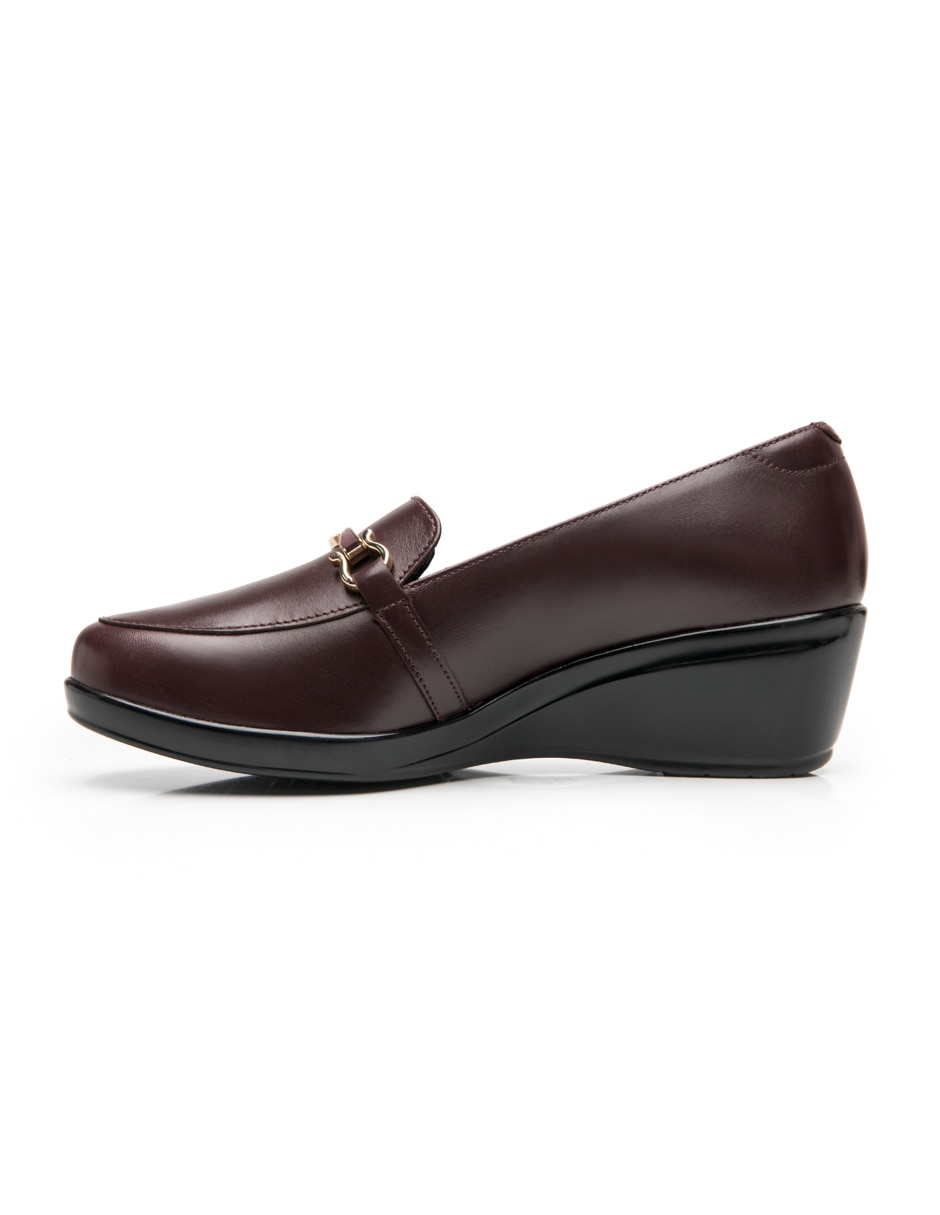 Zapato Semivestir de piel para mujer 4