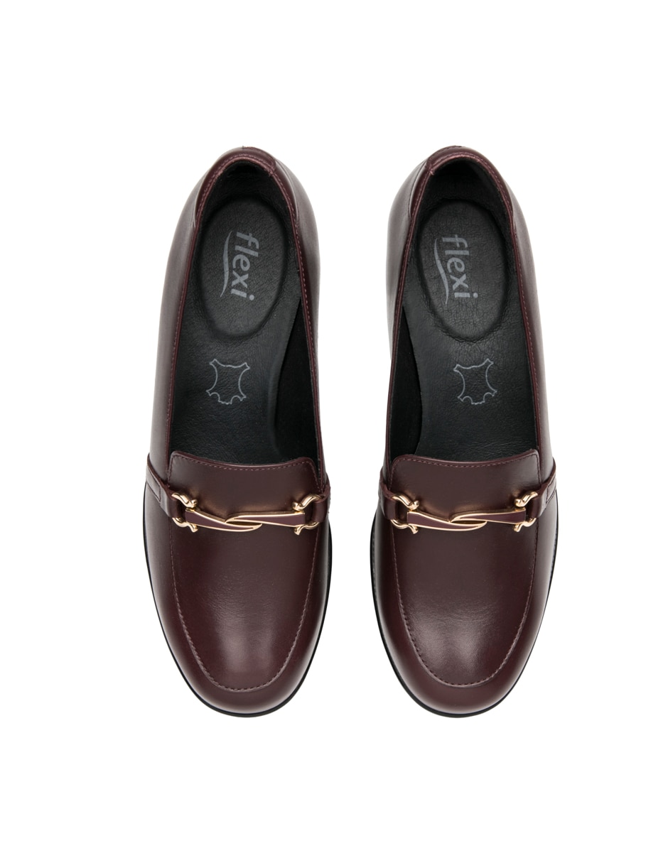 Zapato Semivestir de piel para mujer 7