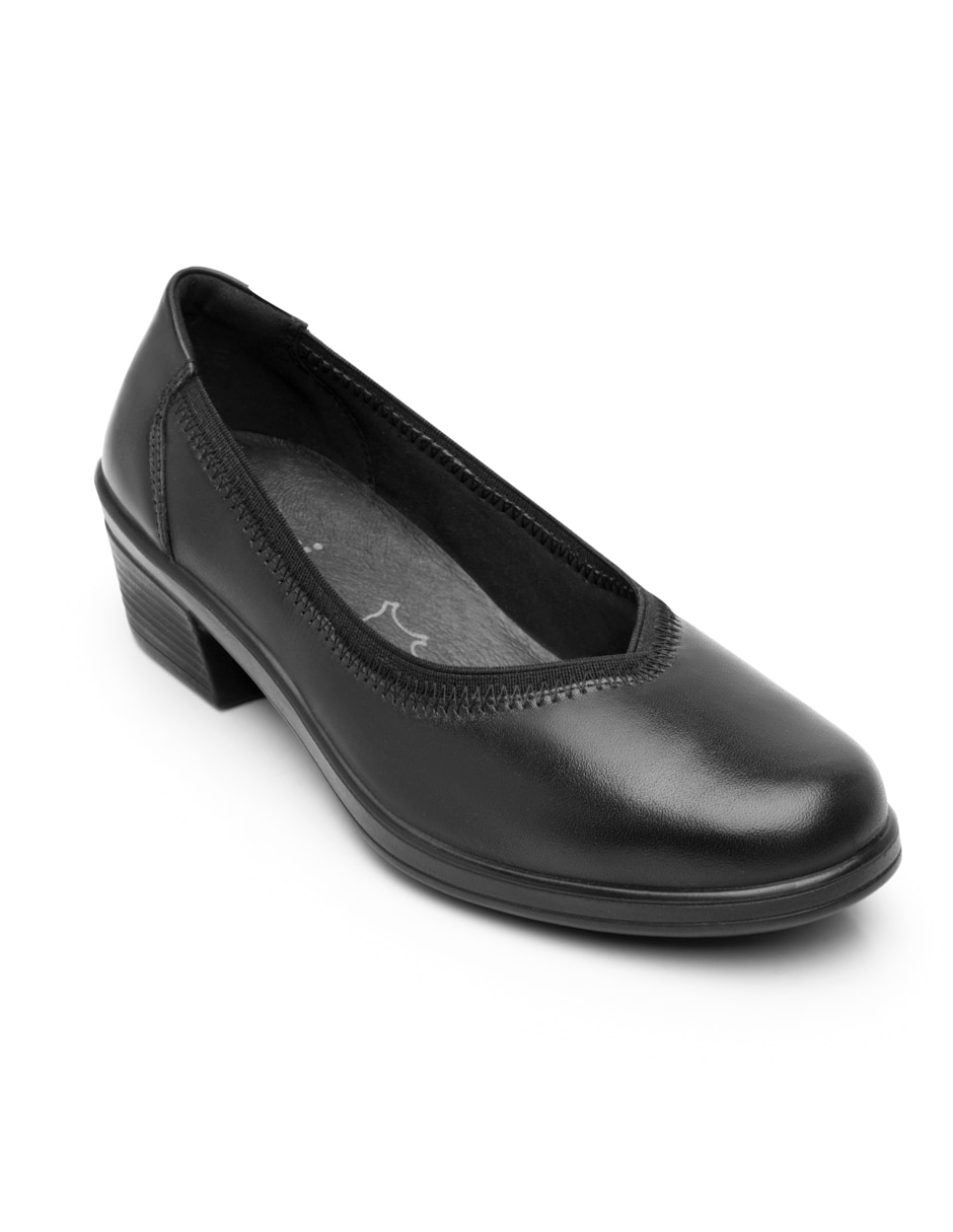 Mocasín de piel para mujer