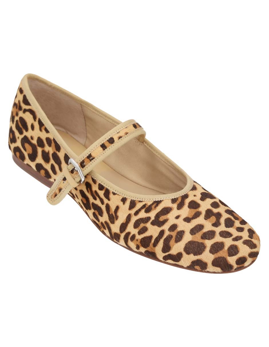 Balerina de piel para mujer