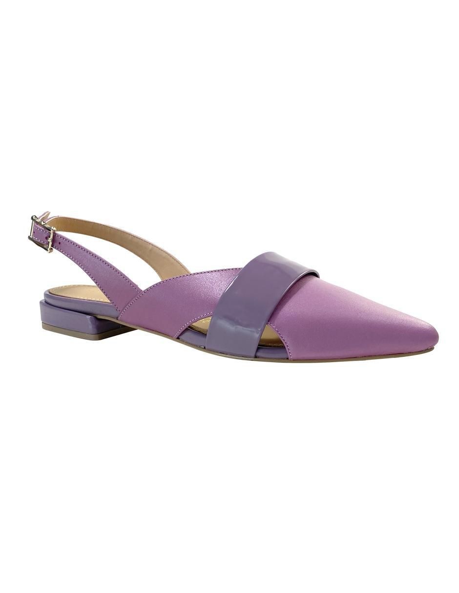 Balerina de piel para mujer