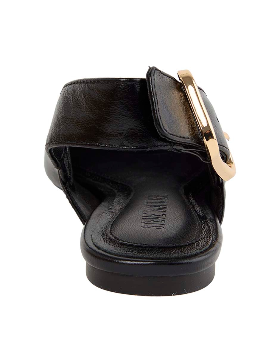 Balerina Sianna Black Leat para mujer 3
