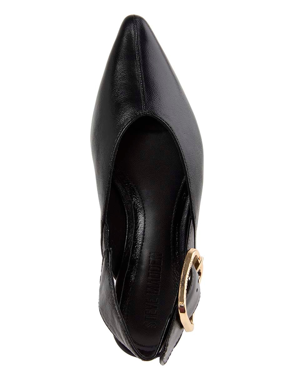 Balerina Sianna Black Leat para mujer 5