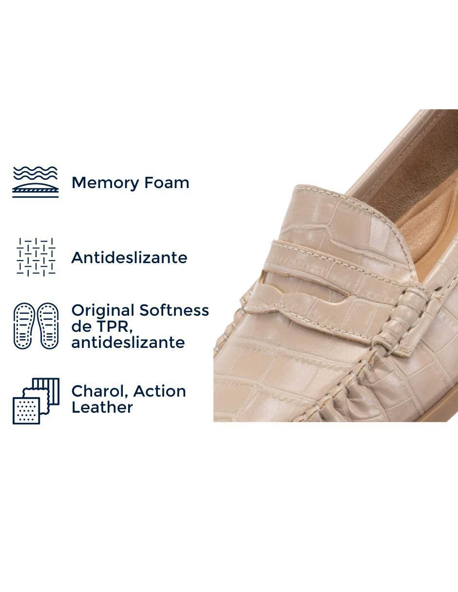 Mocasín Bruna de charol para mujer 5