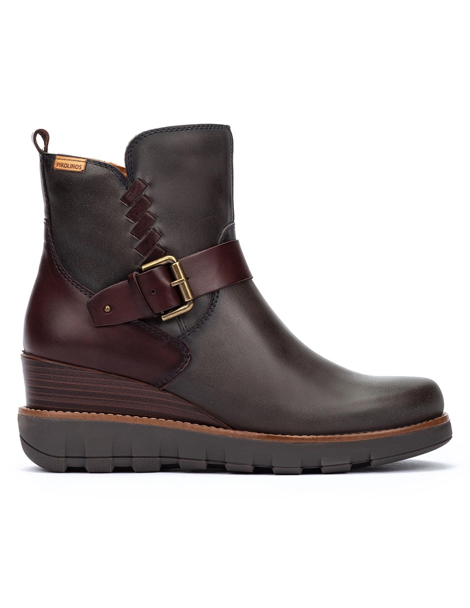 Bota arriba del tobillo de piel para mujer