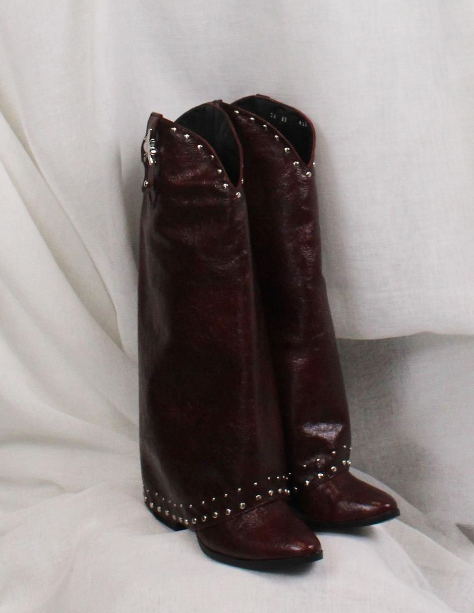 Bota Cowboy media pierna para mujer 4