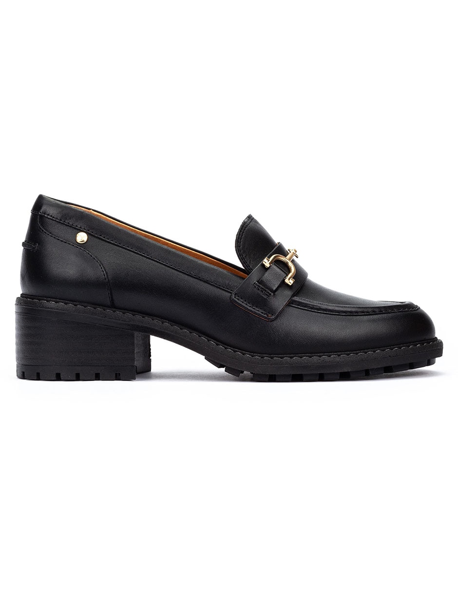 Mocasín de piel para mujer