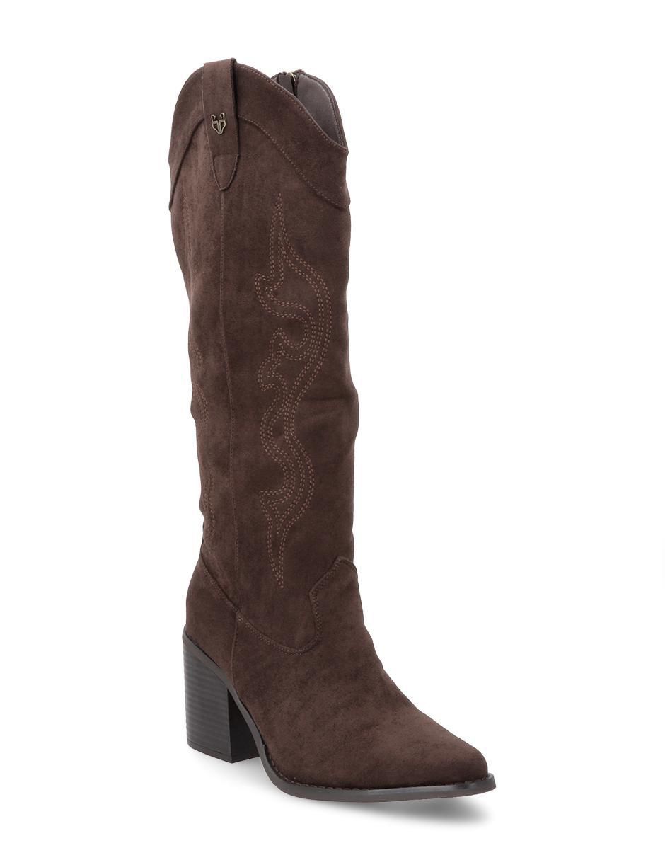 Bota cowboy abajo de la rodilla para mujer