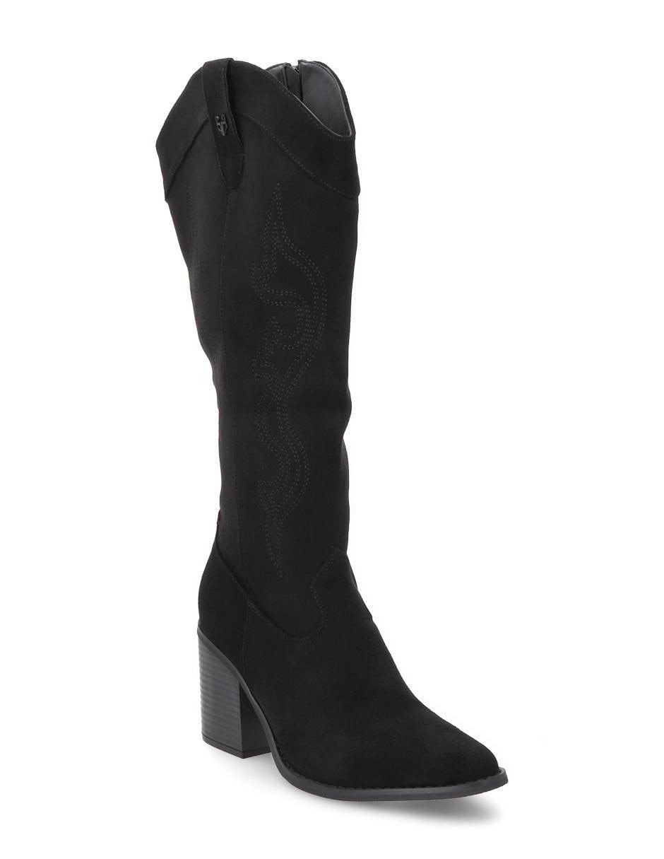 Bota cowboy media pierna para mujer