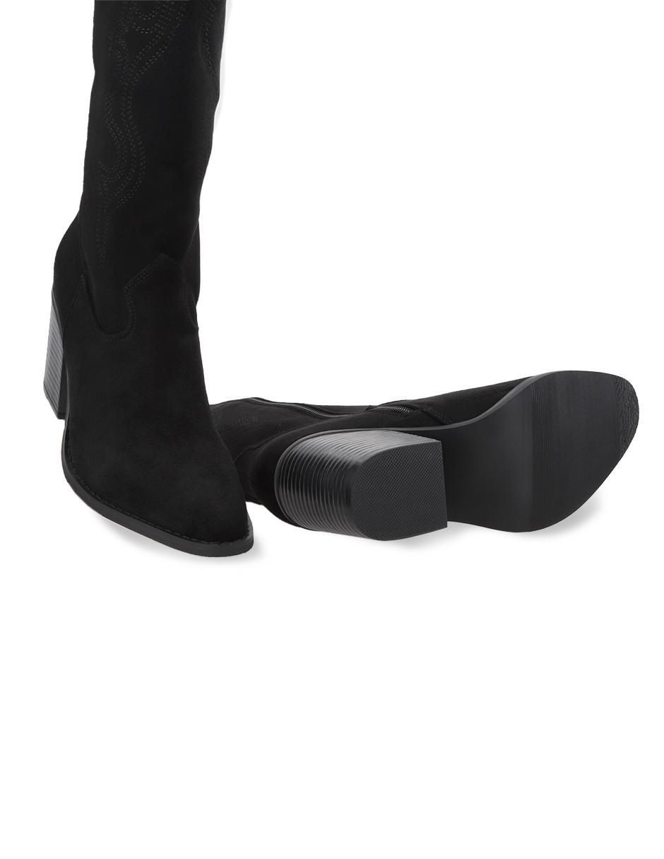 Bota cowboy media pierna para mujer 6