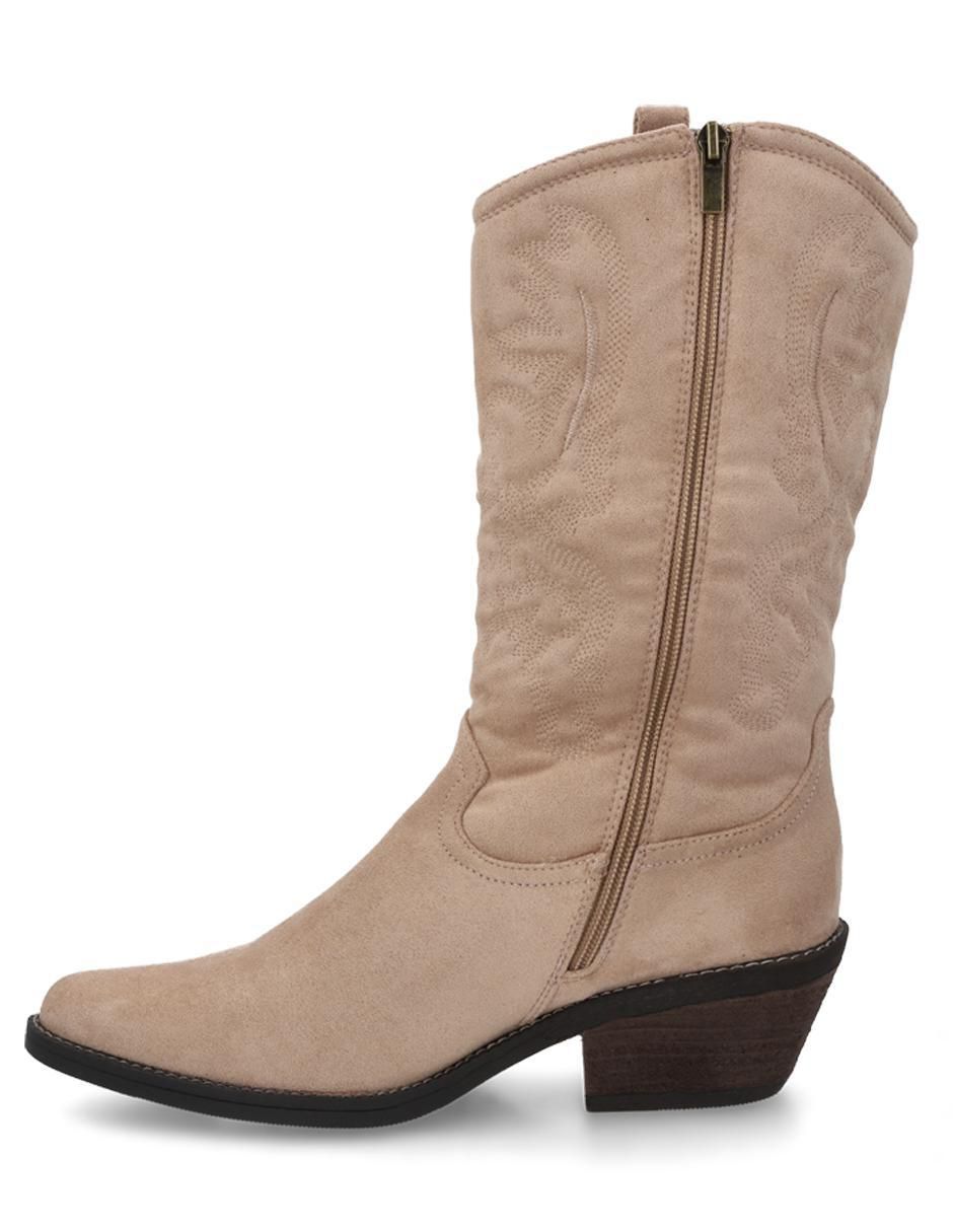 Bota cowboy media pierna para mujer 4