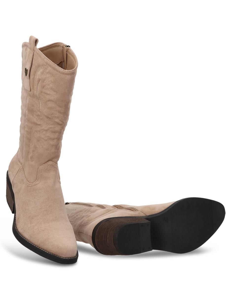 Bota cowboy media pierna para mujer 6