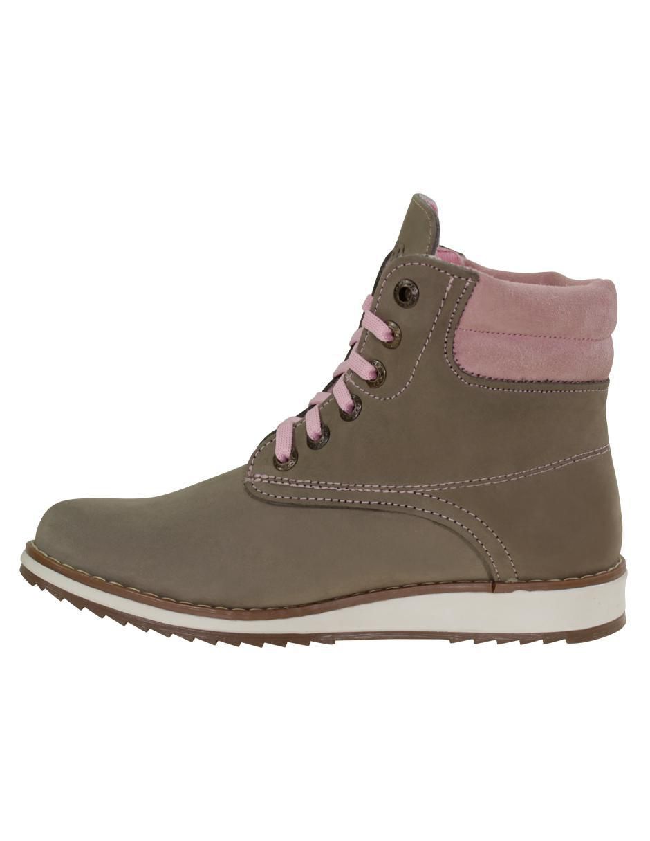 Bota arriba del tobillo de piel para mujer 3