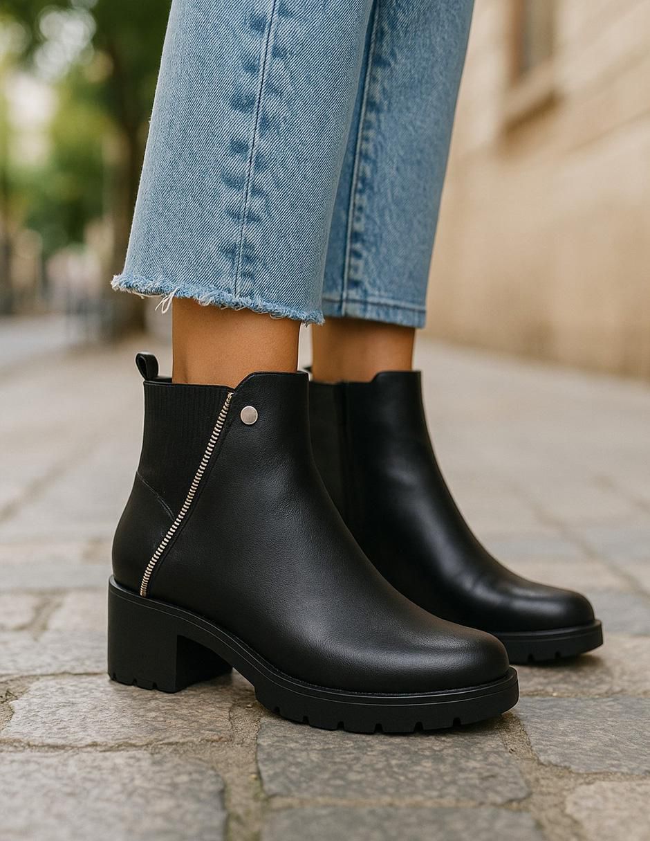 Bota arriba del tobillo Cleo de piel para mujer 4