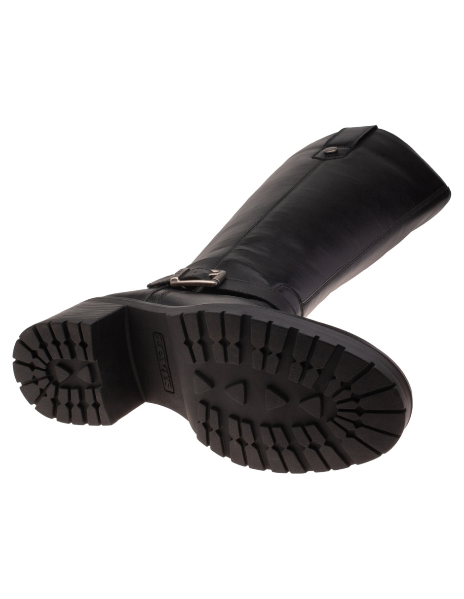 Bota abajo de la rodilla Grace de piel para mujer 5