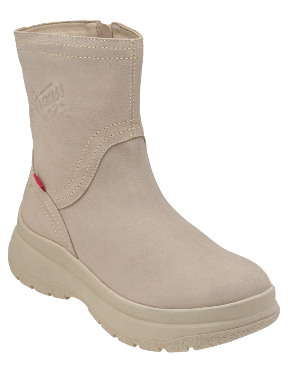 Bota arriba del tobillo Clarisa de piel para mujer