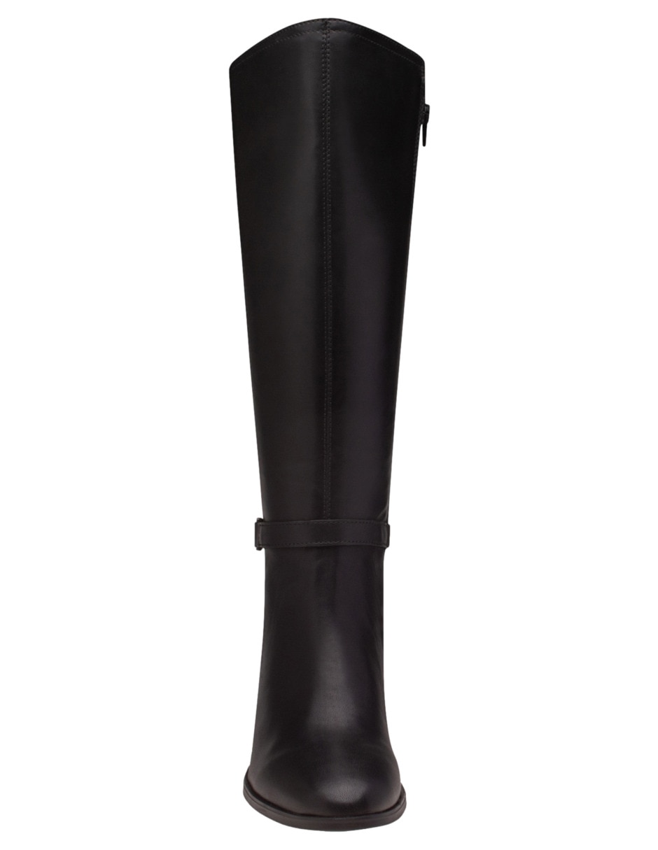Bota media pierna Charlotte de piel para mujer 3