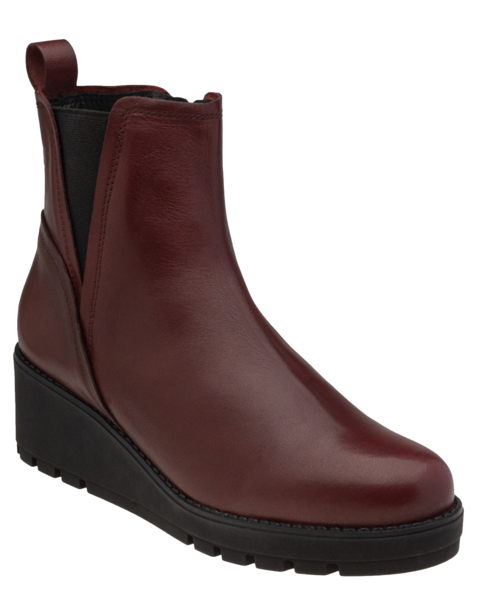 Bota arriba del tobillo Beth de piel para mujer