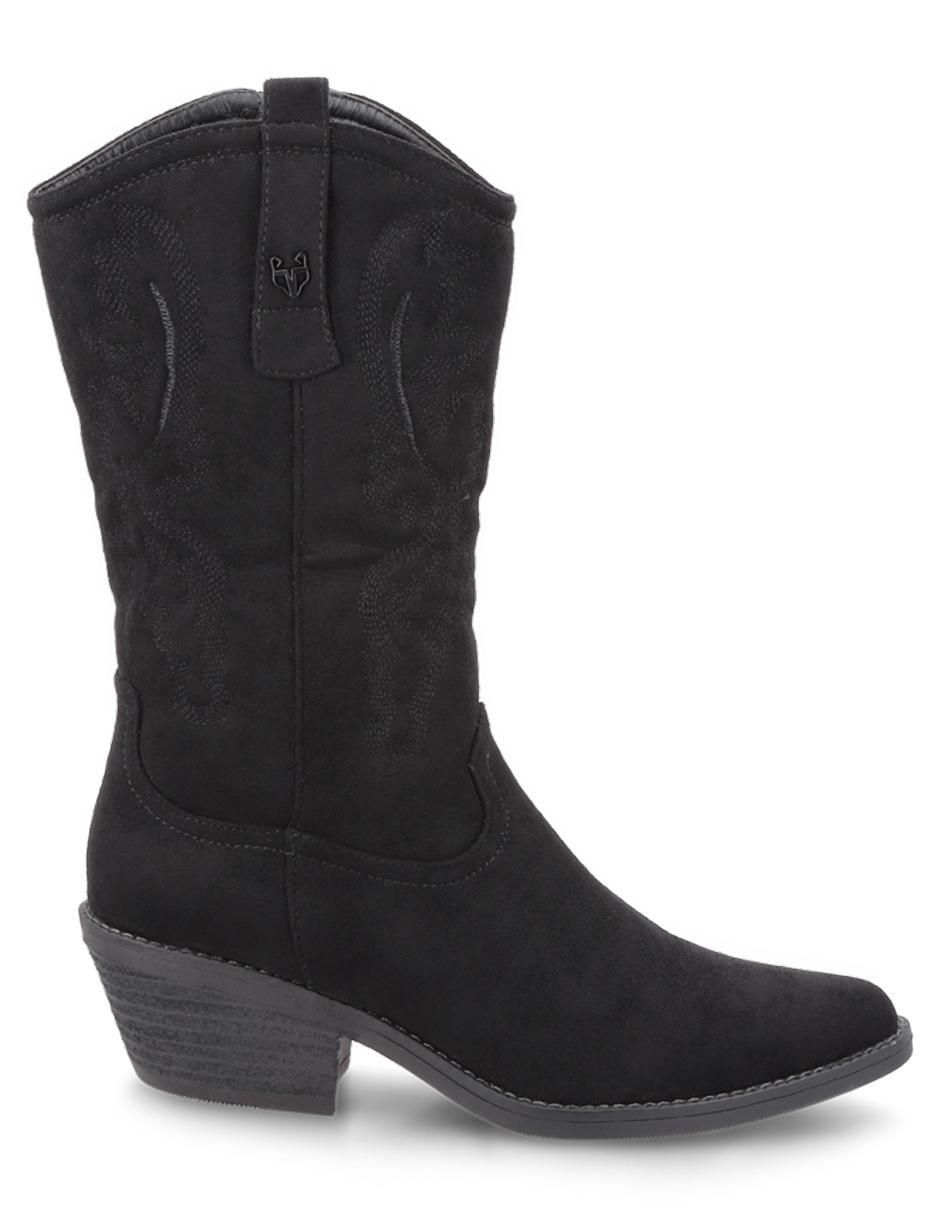 Bota cowboy media pierna para mujer 2