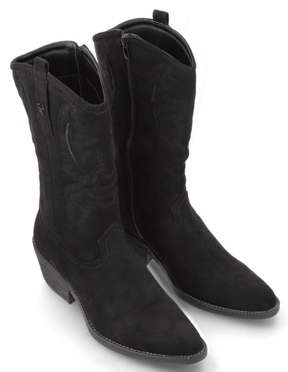 Bota cowboy media pierna para mujer 3