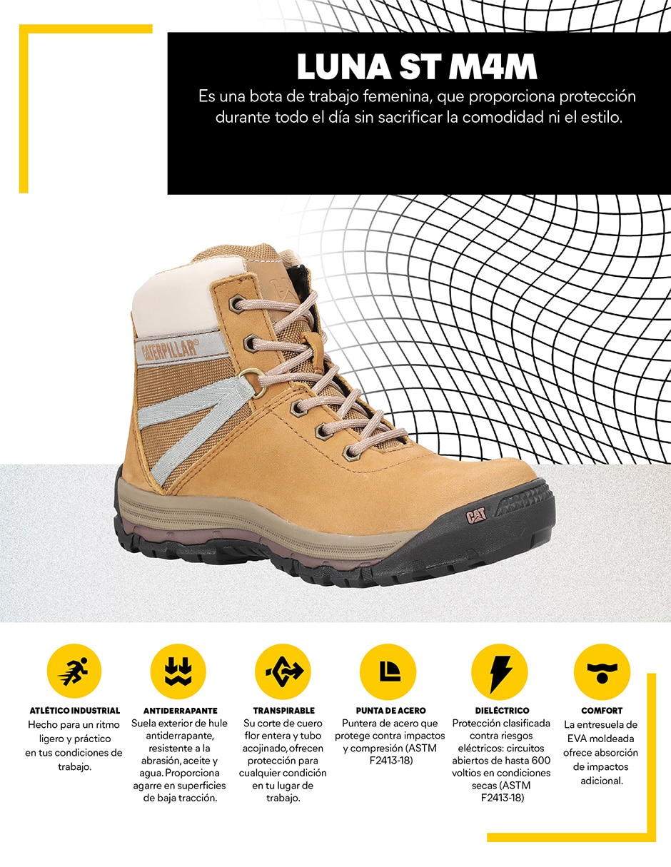 Bota al tobillo de piel para mujer 7