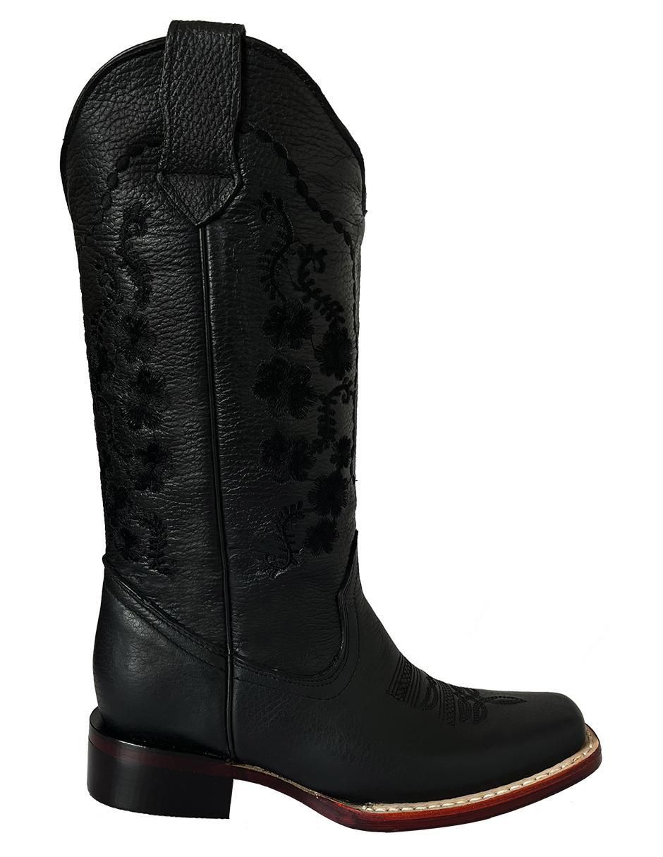 Bota cowboy abajo de la rodilla de piel para mujer Bota cowboy abajo de la rodilla de piel para mujer