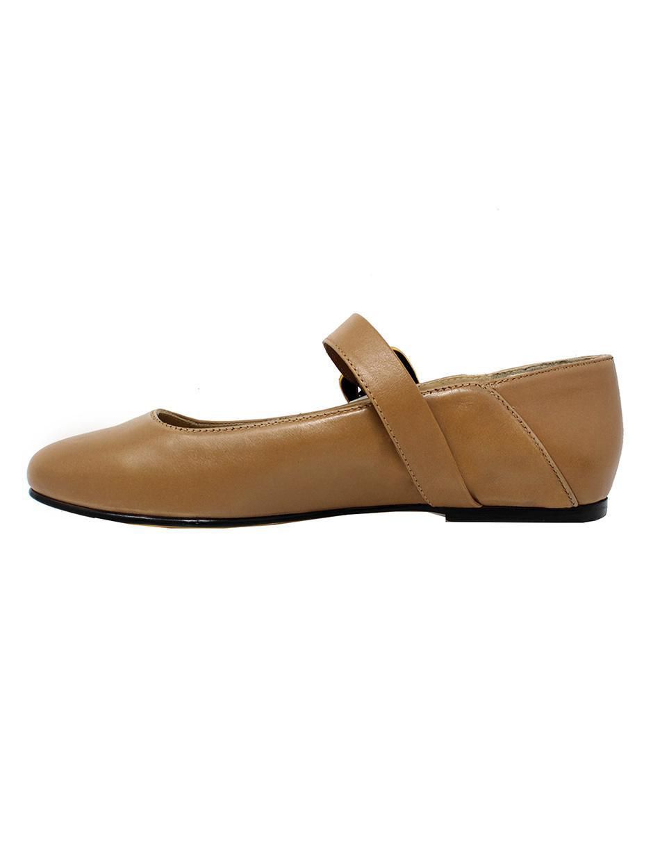 Balerina Lola de piel para mujer 4