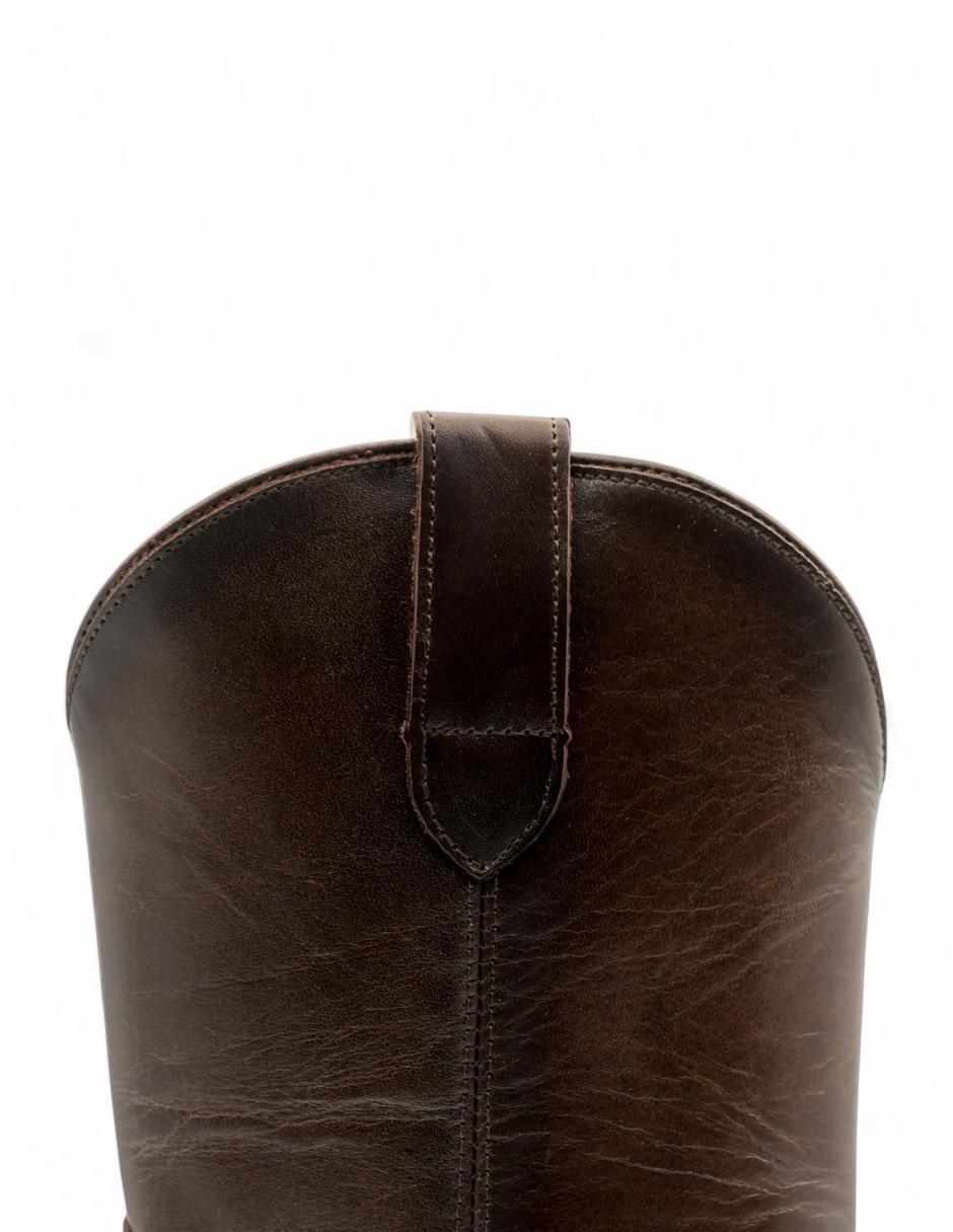 Bota arriba del tobillo de piel para mujer 6