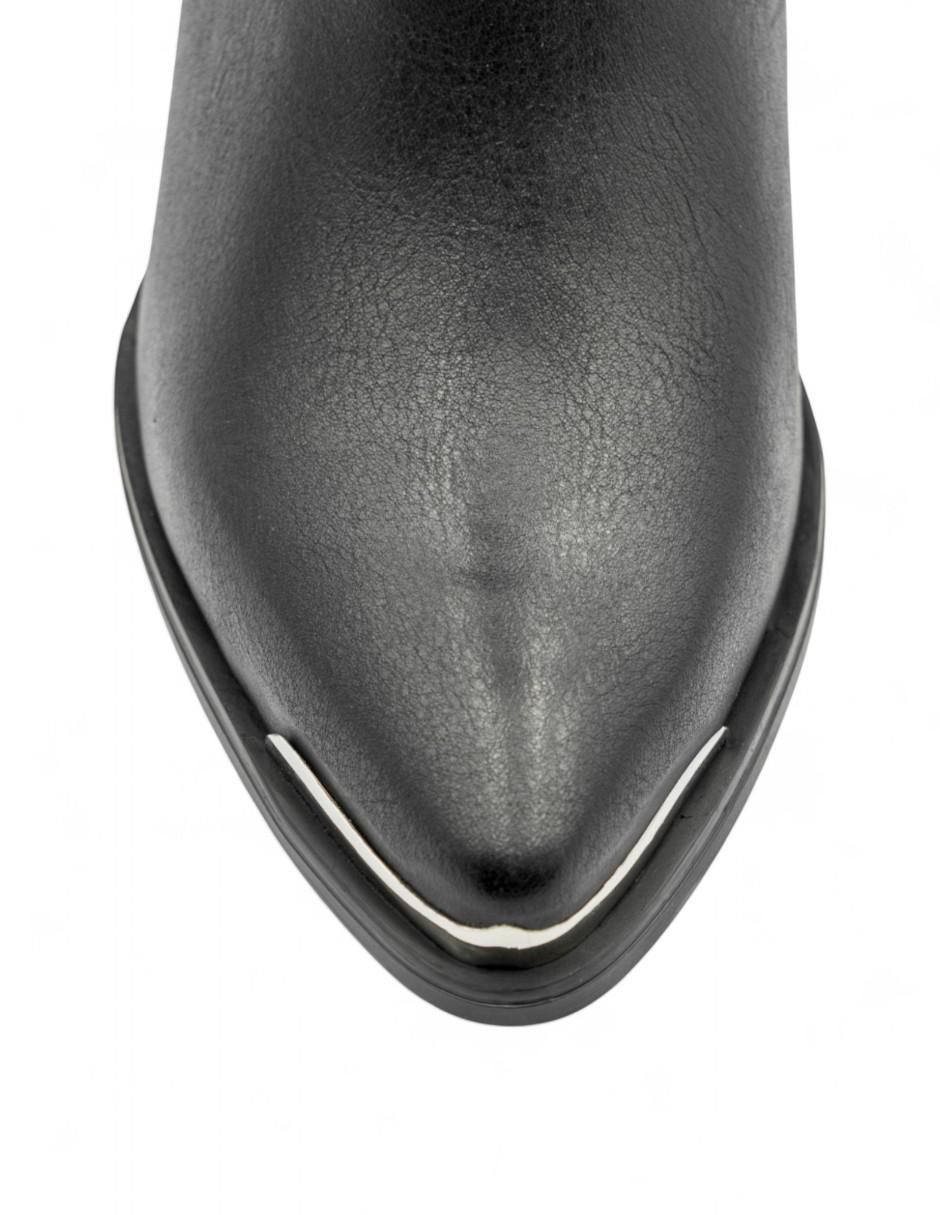 Bota arriba del tobillo de piel para mujer 4