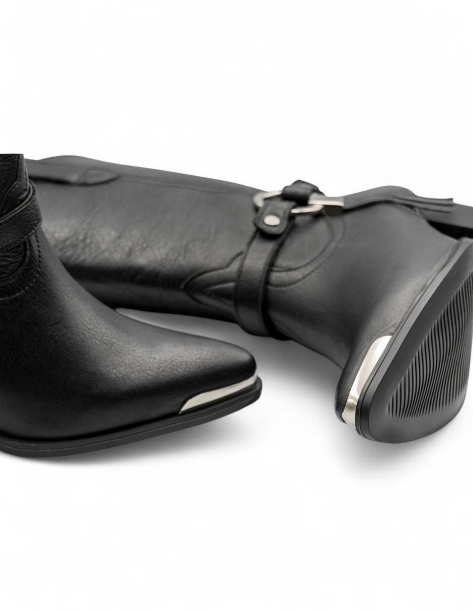 Bota arriba del tobillo de piel para mujer 6