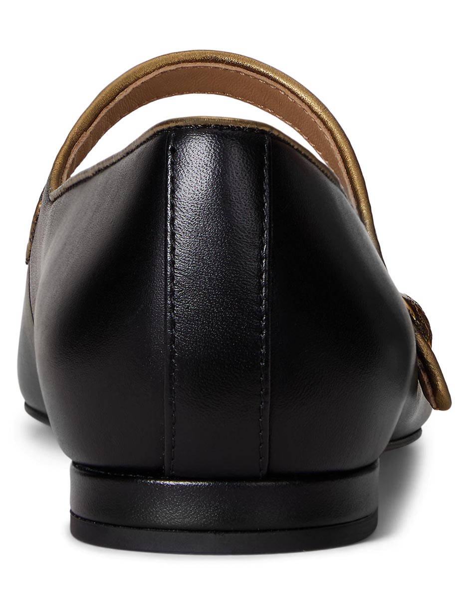 Balerina de piel para mujer 3
